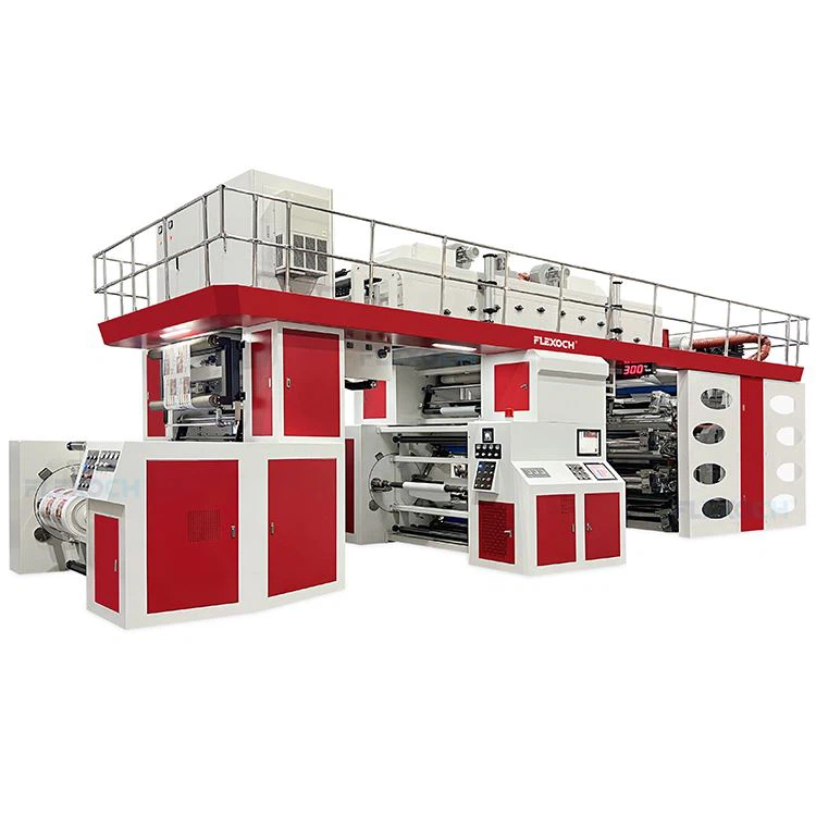 Double Station Non-stop CI Flexographic Printer